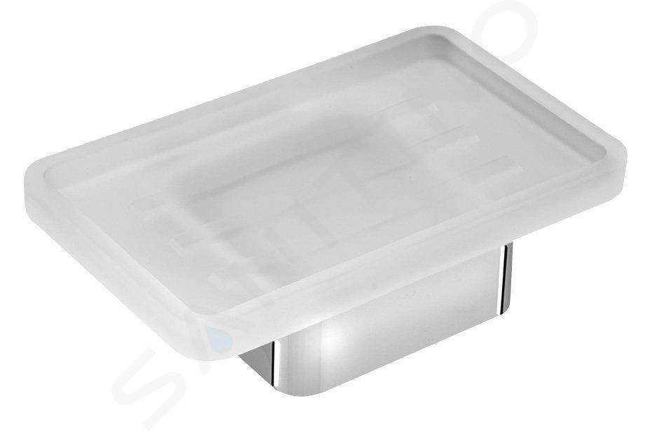 Sapho Everest - Porte-savon avec support, verre dépoli/chrome 1313-47