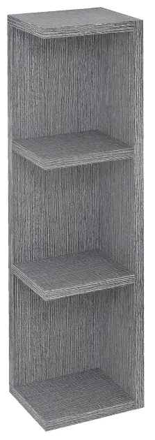 Sapho Riwa - Öppet hyllskåp 20x70x15 cm, silverek RIW250-0011