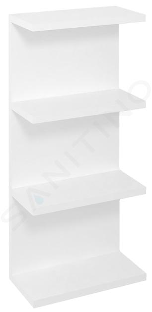 Sapho Riwa - Armadio a scaffale aperto 300x700x150 mm, bianco lucido RIW300-0030