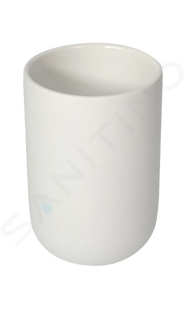 Sapho Chloé - Tazza per spazzolini e dentifricio, bianco opaco CH033