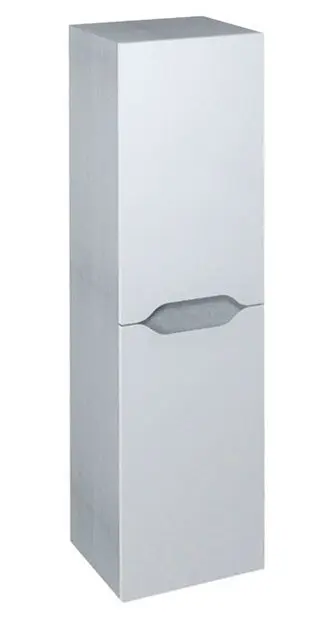 Sapho Wave - Шкафче 35x140x30 см, 2 врати, бяло/сребрист дъб WA245-3011