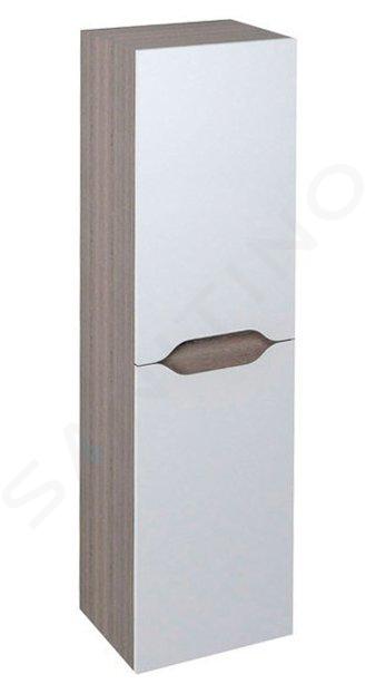 Sapho Wave - Armoire 35x140x30 cm, 2 portes, blanc/mali wenge WA245-3021