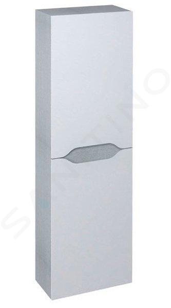 Sapho Wave - Armoire 40x140x20 cm, 2 portes, blanc/chêne argenté WA250-3011