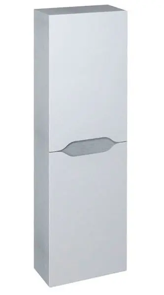 Sapho Wave - Шкафче 40x140x20 см, 2 врати, бяло/сребрист дъб WA250-3011