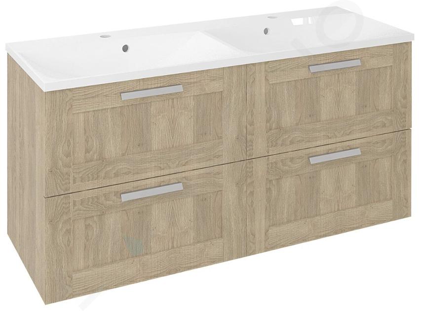 Sapho Amia - Doppelspülenschrank 120x60x45 cm, Eiche Texas AM120-2020