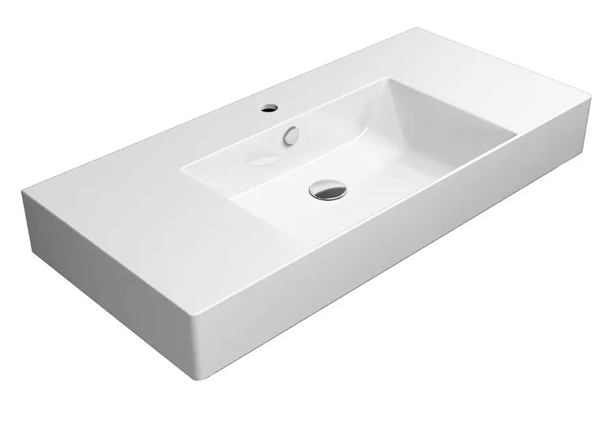 Sapho GSI Kube X - Умивалник 100x47 см, ExtraGlaze, бял 9451111
