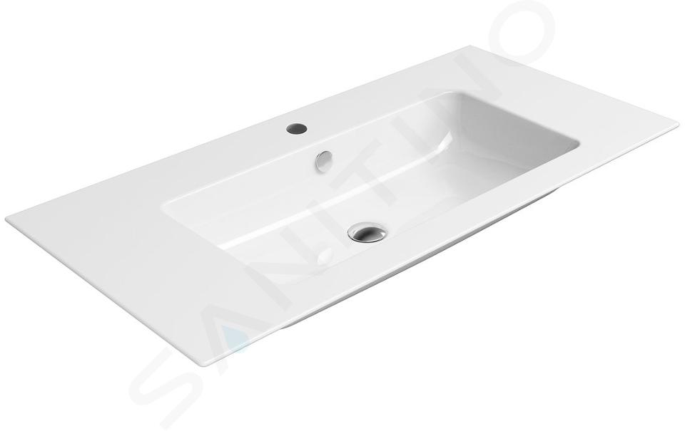 Sapho GSI Pura - Umývadlo Slim 1000x500 mm, ExtraGlaze, biela 8844111