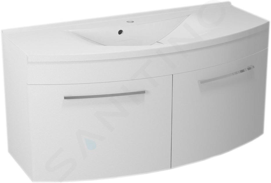 Sapho Julie - Umývadlová skrinka 1200x550x500 mm, 2 dvierka, biela JU120-3030