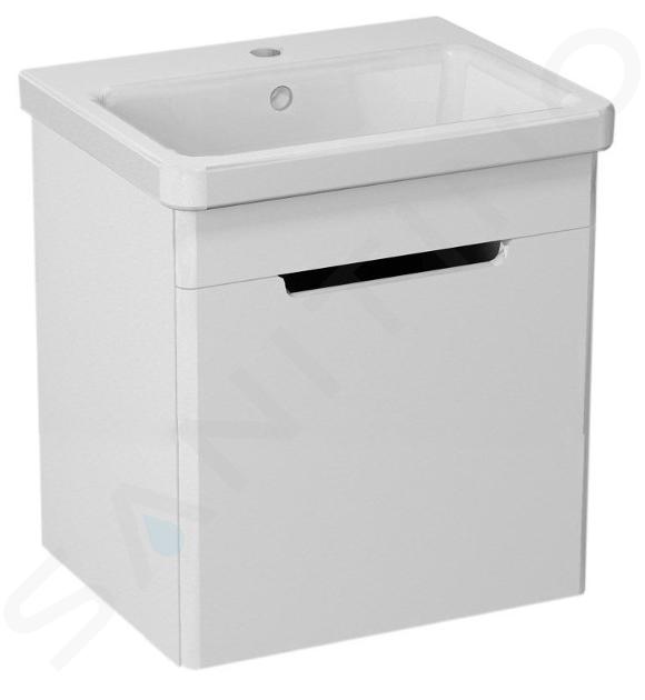 Sapho Ella - Mueble de lavabo 38x43x34 cm, 1 puerta, izquierda, blanco EL040-3030