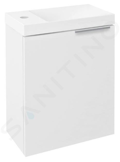 Sapho Latus - Meuble-vasque 394x500x220 mm, 1 porte, blanc LT110-3030