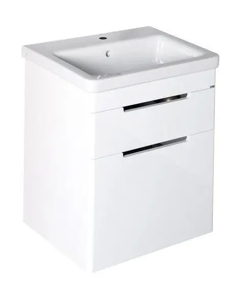 Sapho Ella - Meuble-vasque 46x65x38 cm, 2 tiroirs, blanc EL052-3030