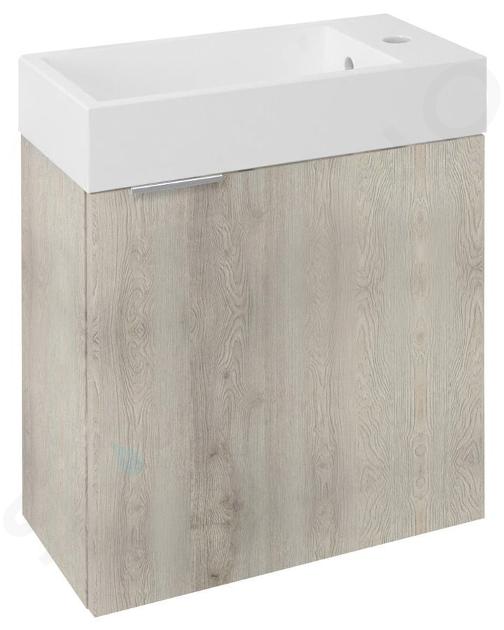 Sapho Latus - Mobile lavabo 50x50x25 cm, rovere Mocca LT410-1212