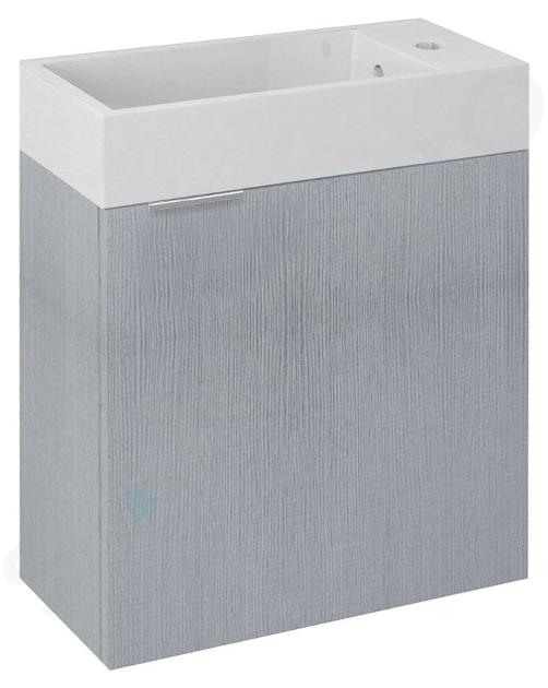 Sapho Latus - Meuble lavabo 50x50x25 cm, chêne argenté LT410-1111