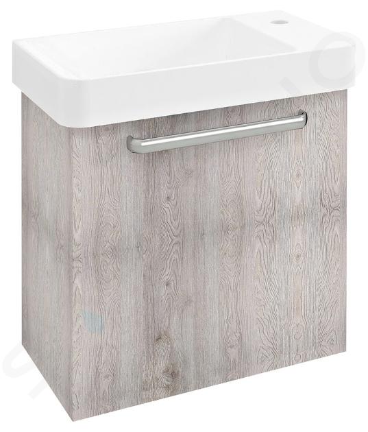 Sapho Latus - Meuble lavabo 51x50x28 cm, chêne Mocca LT080-1212