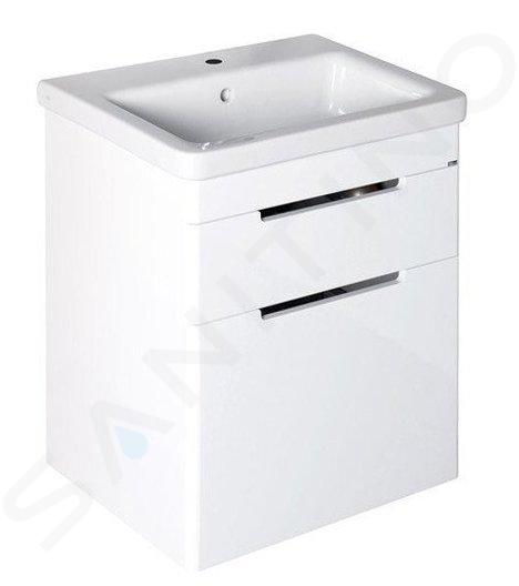 Sapho Ella - Meuble lavabo 565x650x430 cm, 2 tiroirs, blanc EL062-3030