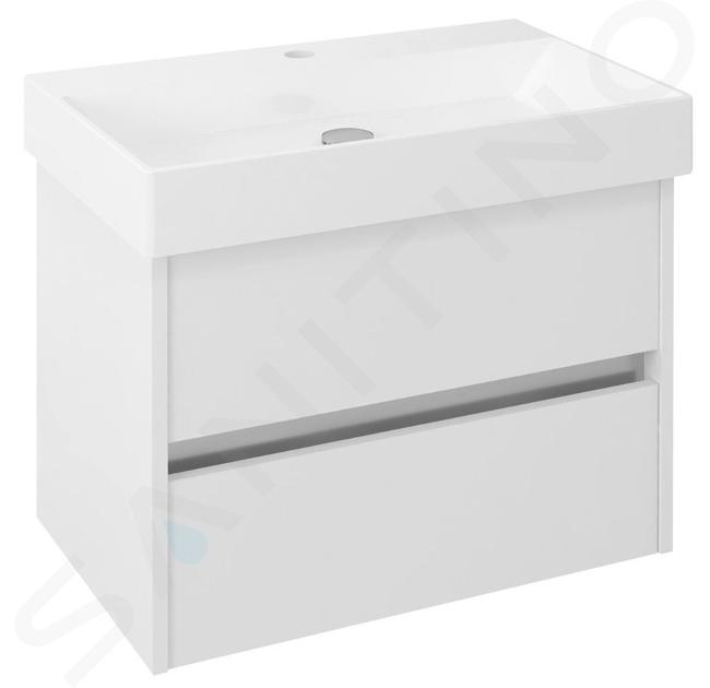 Sapho Nirona - Mobiletto da lavabo 670x515x430 mm, bianco NR070-3030