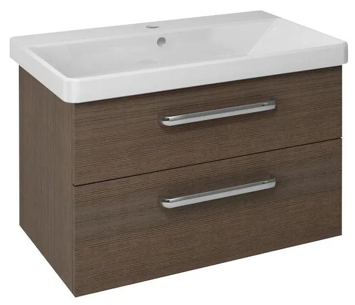 Sapho Theia - Mobile lavabo 756x500x435 mm, 2 cassetti, pino rustico TH080-1616