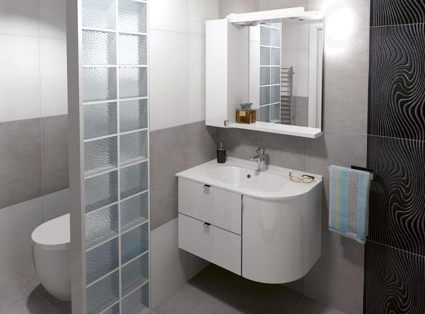 Lavello ad Angolo colore bianco - Arredo toilette -Camper-Interni-Bagno