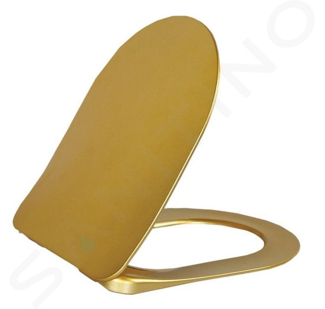 Sapho Paula - Toilettensitz Slim, Duroplast, Soft Close, gold KC0903