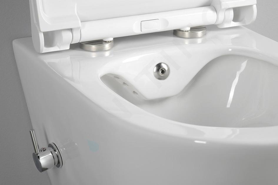 Sapho Isvea Purity - WC suspendu avec douchette de bidet, blanc  10PL02007-DL