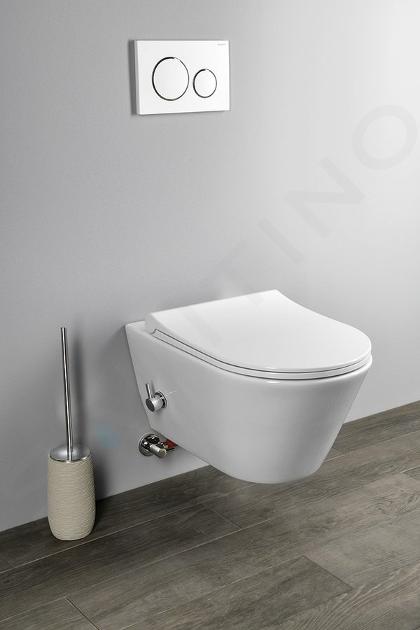 Mitigeur bidet, toilettes encastrable LABE avec douchette