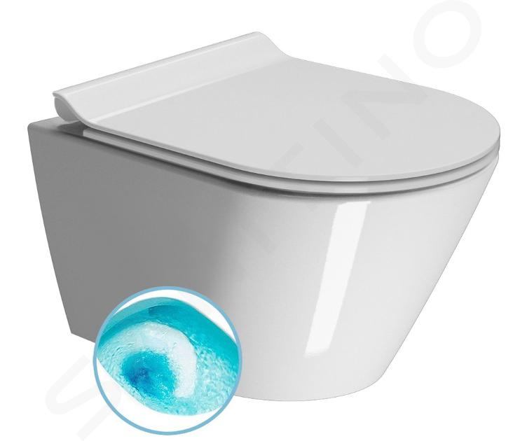 Sapho GSI Kube X - Závesné WC, Swirlflush, ExtraGlaze, biela 941611