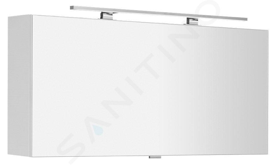 Sapho Cloe - Mueble con espejo con iluminación LED 120x50x18 cm, blanco CE120-0030