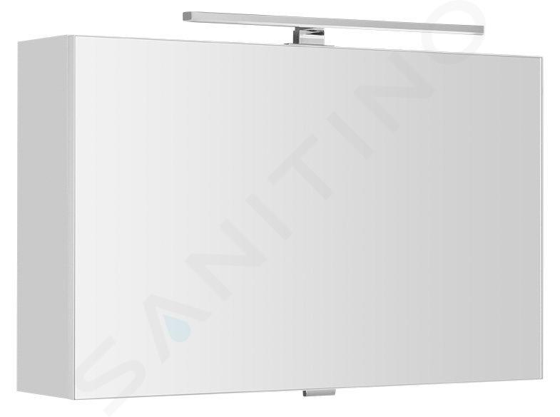 Sapho Cloe - Armoire miroir avec éclairage LED, 80x50x18 cm, blanc CE080-0030