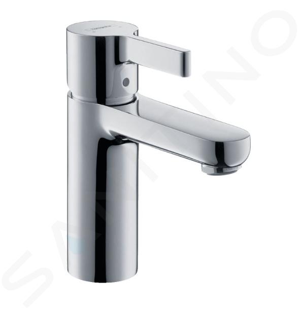 Hansgrohe Metris S - Grifo monomando de lavabo 110 con conjunto de desagüe y tirador, cromo 31060000