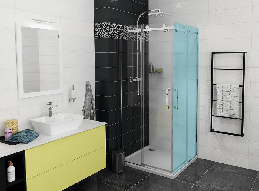 Gelco Dragon - Двукрилни душ кабини 110 см, Coated Glass, лъскав алуминий/прозрачно стъкло GD4211
