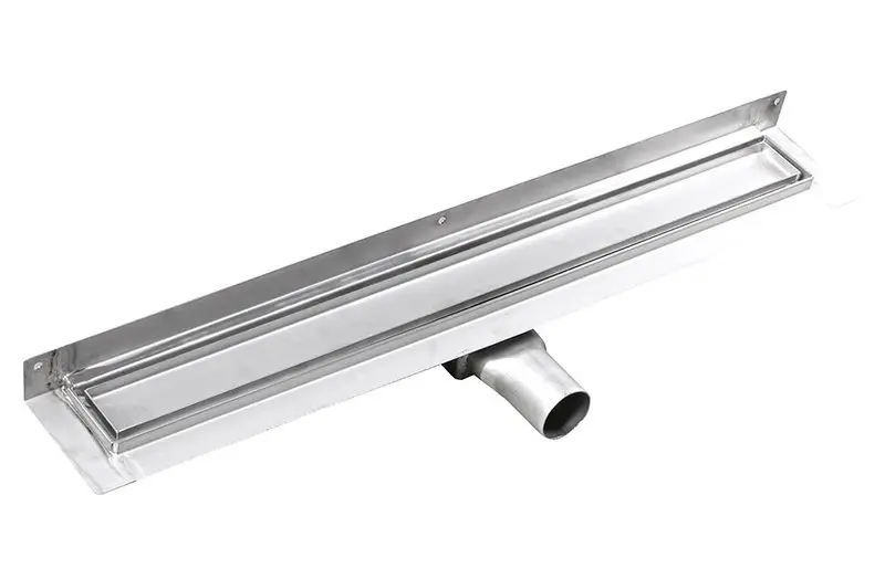 Gelco Manus - Sprchový kanálik z nehrdzavejúcej ocele Piastra, 125 cm, s roštom na dlažbu, k stene GMP98