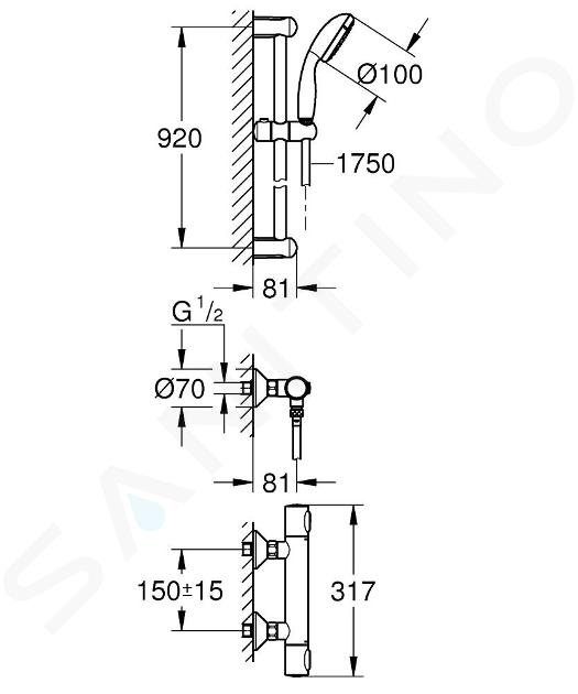 Oferta Conjunto de ducha Grohe Precision Flow (34842000)