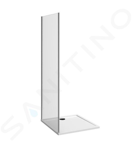 Jika Nion - Vaste douchewand, 1000x1950 mm, Jika Perla Glass, zilver/transparant glas H2972N30026681