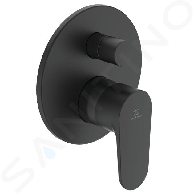 Ideal Standard Cerafine O - Miscelatore ad incasso per vasca da bagno, con corpo incasso, nero A7193XG