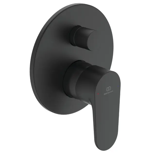 Ideal Standard Cerafine O - Batéria pod omietku, na 2 spotrebiče, hodvábna čierna A7350XG