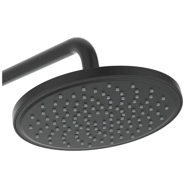 Ideal Standard Cerafine O - Conjunto de ducha con grifo de bañera, 200 mm,  1 chorro, negro BC525XG