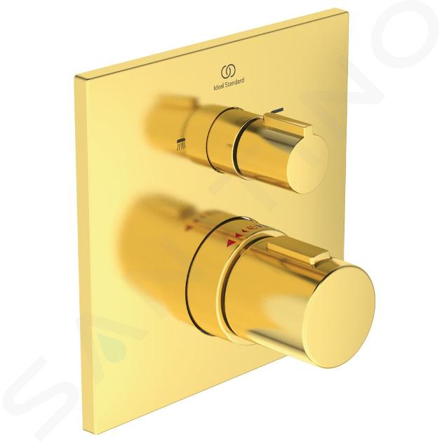 Ideal Standard CeraTherm - Termostatická vaňová batéria pod omietku, Brushed Gold A7522A2