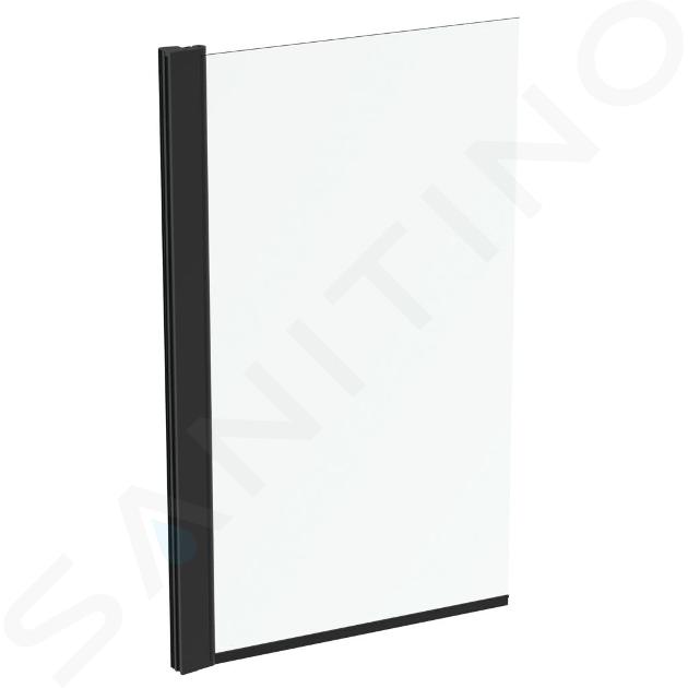 Ideal Standard Connect 2 - Mampara de bañera 800x1400 mm, negro/cristal transparente T9923V3