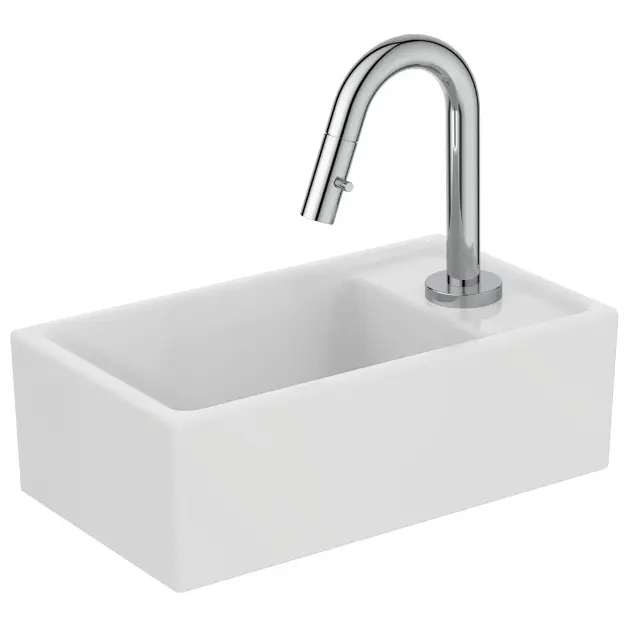 FORIOUS Rubinetto per il Bagno Lavabo, Miscelatore Monocomando Nero per Lavabo Alto con Altezza del Beccuccio di 190 MM, Miscelatore Monocomando per Lavabo in Bagno, Toilette Degli Ospiti