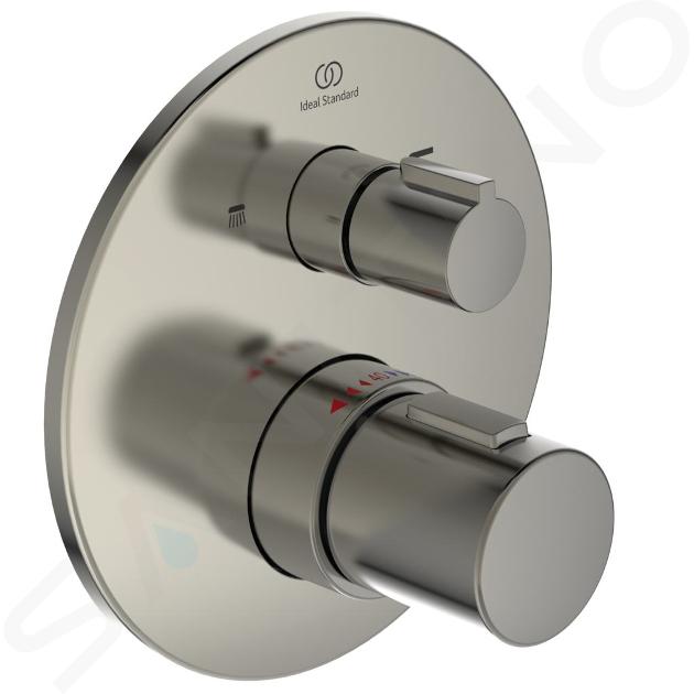 Ideal Standard CeraTherm - Miscelatore termostatico ad incasso per vasca da bagno, Silver Storm A5814GN