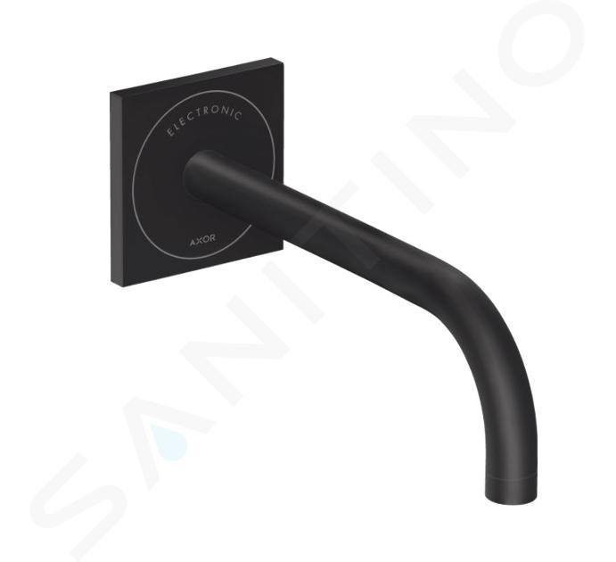 Axor Uno - Grifo electrónico de lavabo para instalación empotrada, alimentación 230 V, negro mate 38120670