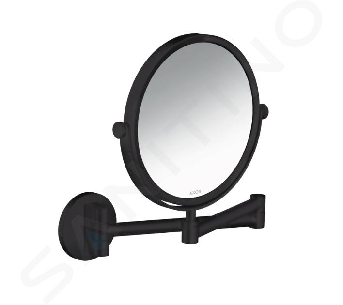 Axor Universal Circular - Kosmetické nástěnné zrcátko, matná černá 42849670
