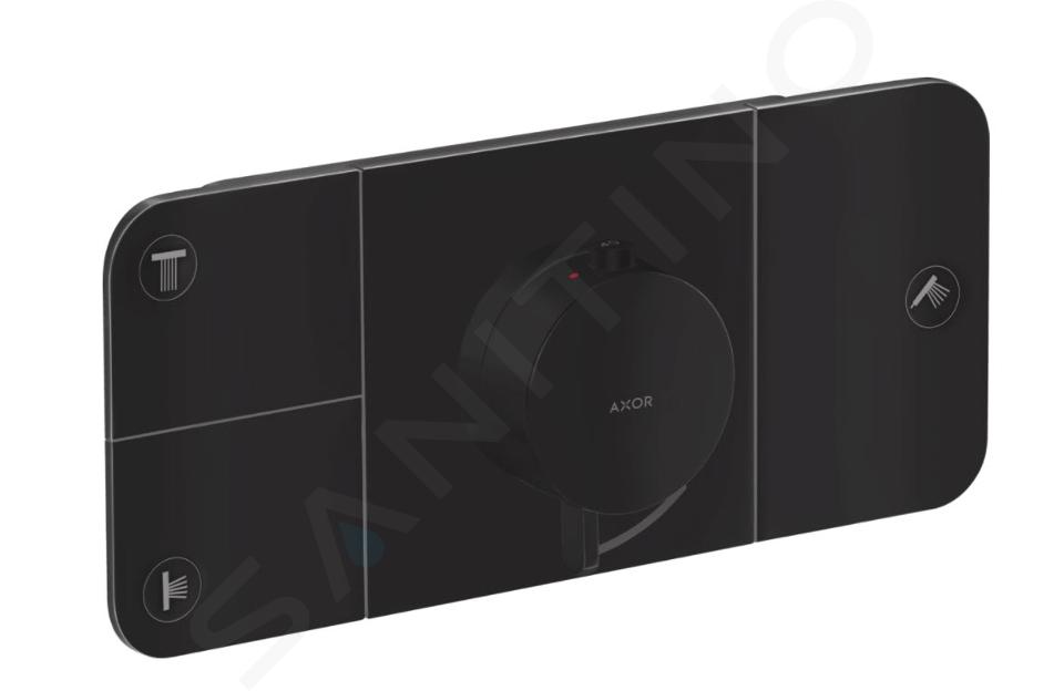 Axor One - Termostatická batéria pod omietku, na 3 spotrebiče, matná čierna 45713670
