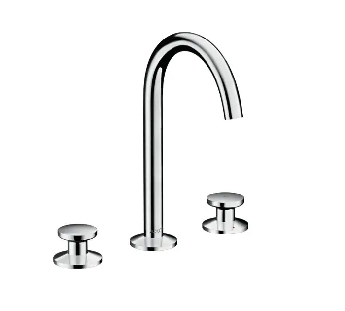 Levně Axor One - Umyvadlová baterie s výpustí Push-Open, 3-otvorová instalace, EcoSmart, chrom 48070000