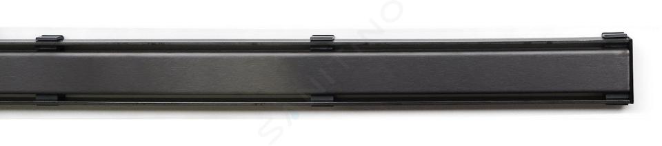 I-Drain DZIGNSTONE - Design rács Solid Linear kádakhoz, 90 cm hosszú, grafit DP.GS.DT.0895