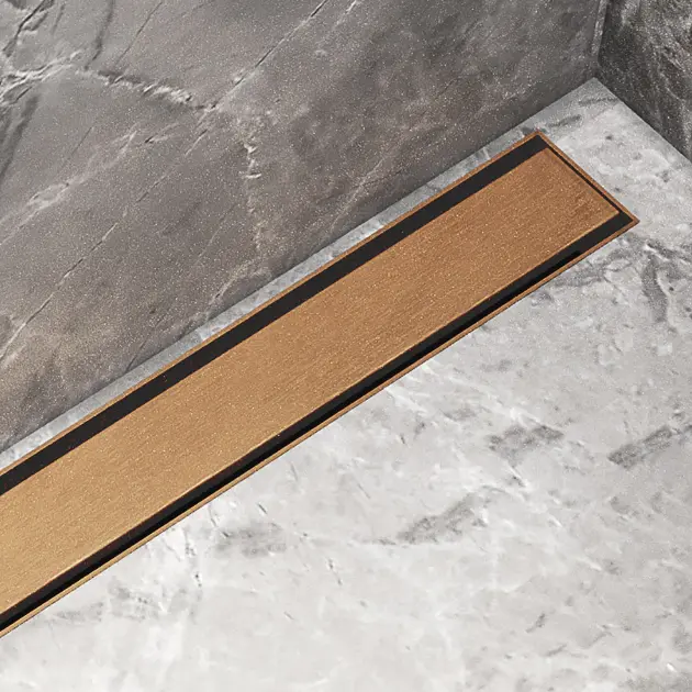 Levně I-Drain Plano - Nerezový rošt pro sprchový žlab řady PRO, povrch PVD, délka 70 cm, zlatá IPRO0700G