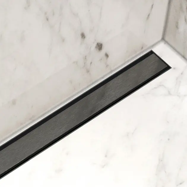 Levně I-Drain Plano - Nerezový rošt pro sprchový žlab řady PRO, povrch PVD, délka 90 cm, grafit IPRO0900DT
