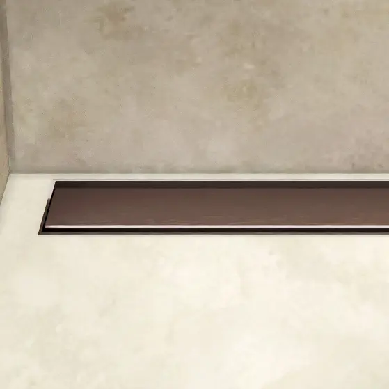 Levně I-Drain Plano - Nerezový rošt pro sprchový žlab řady PRO, povrch PVD, délka 120 cm, čokoládová IPRO1200C