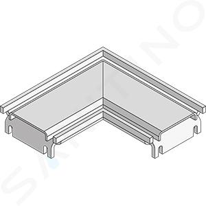 I-Drain Accessoires - Pièce d'angle de la grille, mate ID000009C3