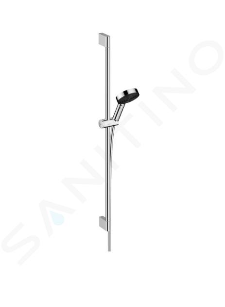 Hansgrohe Pulsify Select - Zestaw główki prysznicowej, 3 strumienie, drążek 96 cm i wąż , chrom 24170000